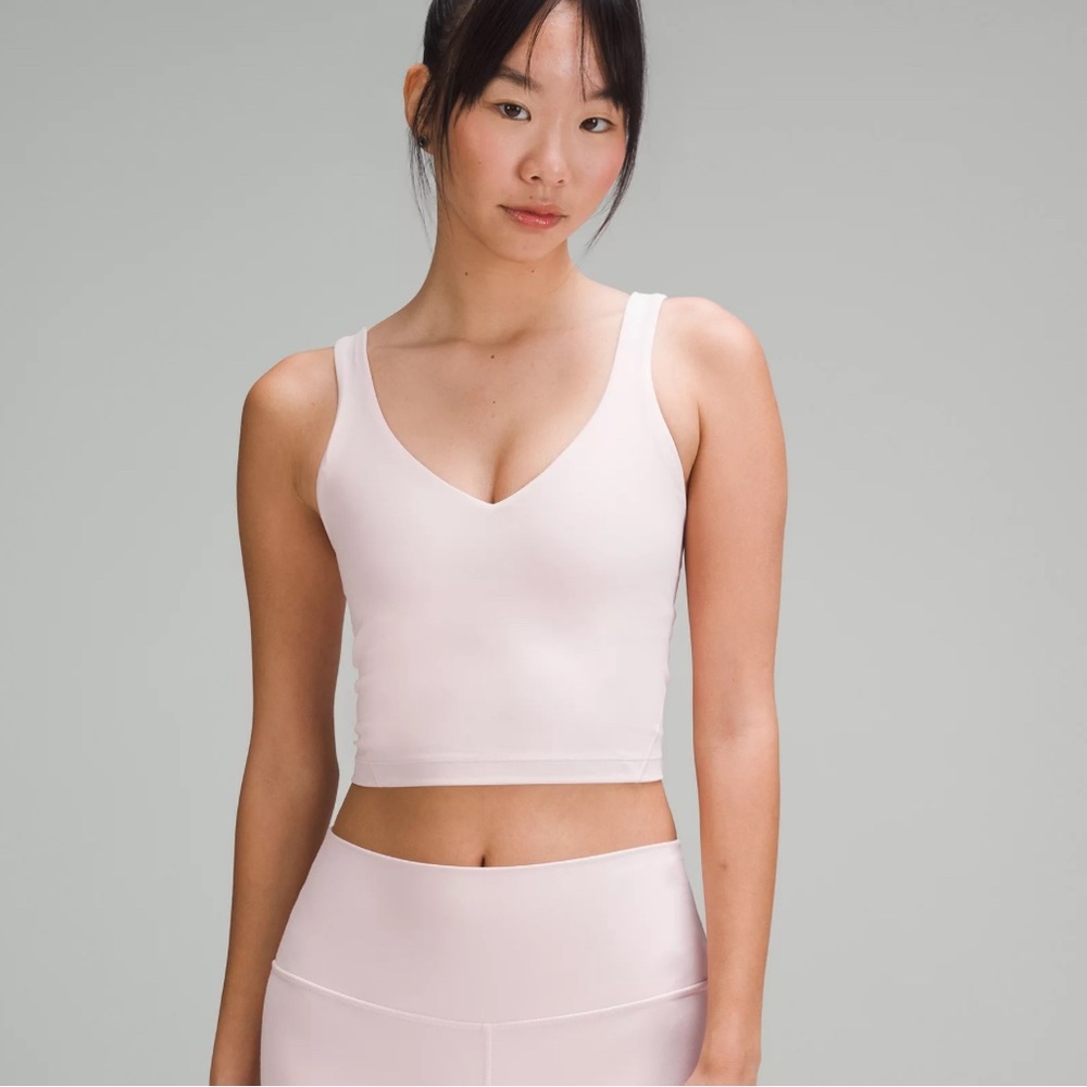Light pink align tank top